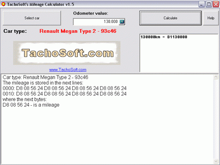 TachoSoft's Mileage Calculator v1.5