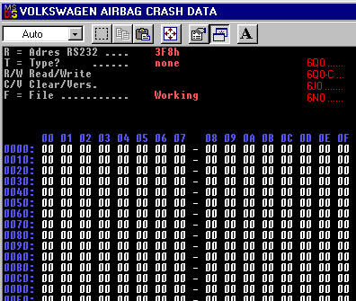 VolksWagen Airbag Crash Data