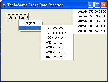 TachoSoft's Crash Data Resetter